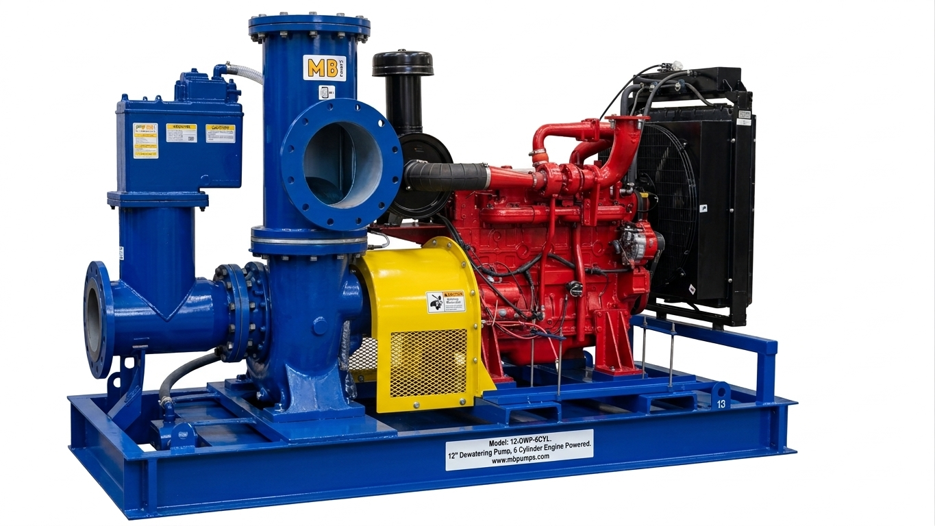 F Series 12" 1140m3/h Dewatering Pump
